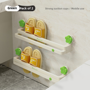 MONLEYTA | Suction Cup Extendable Shoe Rack Bathroom No Drilling Shoe Organizer