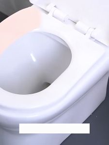Toilet Seat Cover 🌸 马桶坐垫 Penutup Tempat Duduk Tandas Boleh Basuh Lekat Sendiri Mudah Alih Washable Portable Toilet Bowl Cover Sticker Bathroom Home
