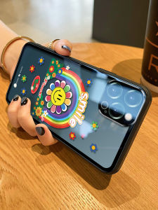 MASFEIL | Sunflower is suitable for Apple 12Promax mobile phone case glass iPhone12Pro protective cover cute max internet celebrity all-inclusive anti-fall mini silicone ip12 fan