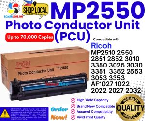 PCU Drum Unit Compatible For Use with Aficio MP2550 MP2851 MP2850 MP3350 MP3351