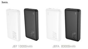 Pin Sạc Dự Phòng Siêu Tốc 20W Hoco J87 / J87A Chính Hãng dung lượng 10000mAh/ 20000mAh Sạc Nhanh 2 Cổng PD 20W +QC 3.0 Bảo hành 1 Năm
