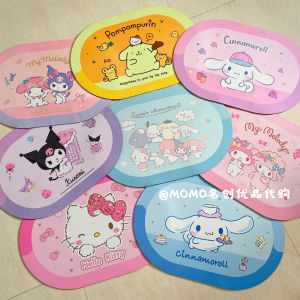 Quick Dry Bathroom Kitchen Mat Sanrio Kuromi Anti Slip Absorbent Cute Cartoon Cinnamon Dog Door Mat Soft Cozy Home Decor