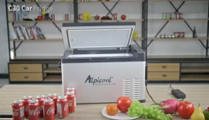 Alpicool C30 C40 C50 APP Control Single Zone Car Refrigerator Compressor Cooling 12V/24V 220V Car Home Portable Freezer
