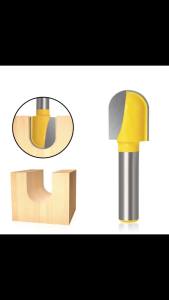 HUHAO | Dao Phay CNC Đầu Tròn HUHAO 6.35MM Đầu Mài Carbide Cán 1/4 Dùng Cho Máy Phay Gỗ Dụng Cụ Chế Biến Gỗ