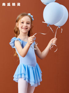 Bộ Đồ Khiêu Vũ Trẻ Em Mùa Xuân Hè Tay Ngắn Cho Bé Gái Biểu Diễn Thể Thao Váy Khiêu Vũ Ballet Quần Áo Biểu Diễn