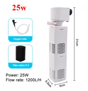 220V Aquarium Filter Pump Fish Tank Submersible Silent Air Oxygen Aerator Water Change Pump Aquarium Air Pump Wave Maker