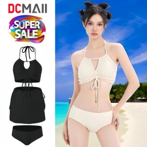 ชุดว่ายน้ำบิกินี่ เซ็ต3ชิ้น ชุดว่ายน้ำสไตล์มินิมอล ชุดว่ายน้ำแฟชั่น ขนาดสินค้า รอบอก26นิ้ว รอบเอว26นิ้ว (ขนาดก่อนยืด) สินค้าพร้อมส่งที่ไทย