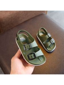 Boys Plastic Water Shoes Summer Anti-Slip Wet Play Sandals Children Hollow out Casual Style PVC Upgraded Breathable Slip-On