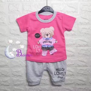 BOBOBAM BAJU BAYI PEREMPUAN SETELAN ANAK CEWE LUCU STELAN CEWEK 6 12 BULAN IMUT CANTIK BEAR
