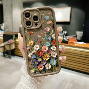 Flowers Funda For iPhone 18 Pro Max Case iPhone 16 15 17 14 11 Pro Max 13 12 Mini Soft Silicone Anti-fall Back Protection Cover