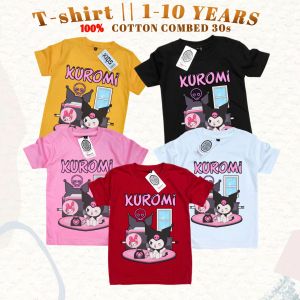 Baju atasan kaos Kuromi Melody hello Anak Perempuan usia 1-10 tahun terbaru lucu gemes