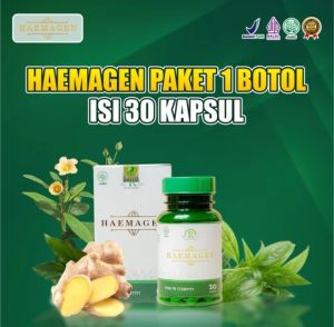 HAEMAGEN ® Haemagen Original 30 Kapsul Bersih Darah | Haemagen Atasi Gatal Eksim Alergi & Jerawat