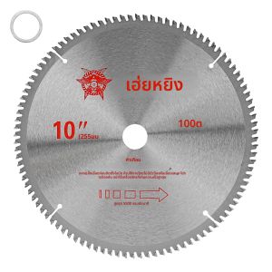 SI FANG 10 นิ้วใบเลื่อยคาร์ไบด์งานไม้เลื่อยวงเดือนแผ่นตัดอุปกรณ์เสริมไม้อลูมิเนียมใบเลื่อยตัด
