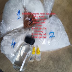 1 phần nước rửa chén Màu Xanh 150k