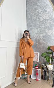 CJ - SET #1854 PLAIN BLAZER + LONG PANTS PREMIUM