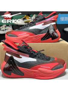 Mens Basketball Shoes Breathable High Top Synthetic Leather+Fabric Anti-Slip Wear-Resistant Shock-Absorption Indoor Outdoor