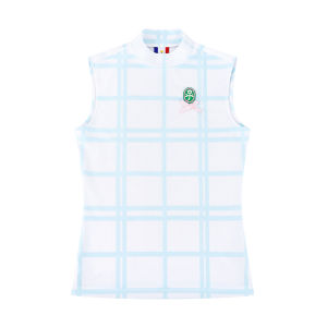 CASTELBAJAC GOLF | Fresh Check Pattern Comfortable Sleeveless T-Shirt