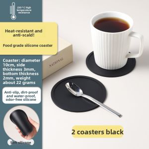 FENGHEDAHAI | Silicone Heat-Resistant Anti-Slip Waterproof Tea Coaster Set