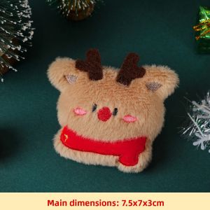 LONGKUI | Christmas Decoration Santa Snowman Wreath Doll Plush Pin Gift