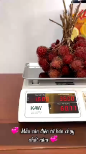 Cân tính tiền điện tử KAW - Pin 5000MaH Kháng Nước Chống rung 2 Mặt Hiển Thị Dễ Dàng Sử Dụng