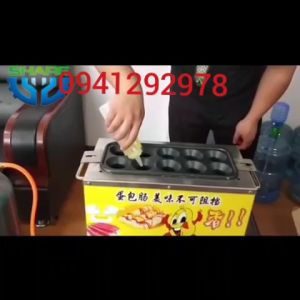 máy làm trứng cuộn xúc xích dùng GAS bảo hành 1 năm