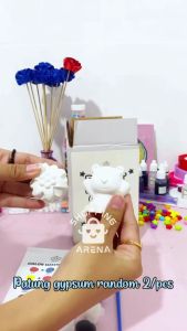 Set Paket DIY PAINTING GYPSUM Melukis Patung Gipsum Mainan Kerajinan Anak  Cat Lukis Acrylic Kuas Mixing Color Kids Art Seni Kesenian Craft Crafting Bundle Murah Termurah Bagus Pack Package Telengkap Unik Lucu Antik Cute Akrilik Shopping Arena Malang