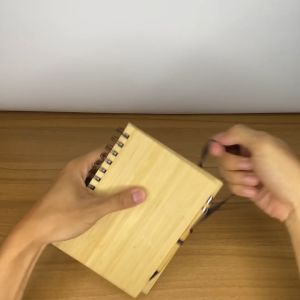 Lineworks - Pure Bamboo Spring Notebook with Ballpen 14cm*18cm