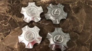 Logo chụp mâm ốp lazang bánh xe ô tô Lexus LX460 LX470 LX570 - Chất liệu nhựa ABS cao cấp