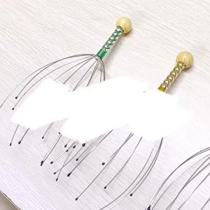 1/2PCS Octopus Head Massager Stainless Steel Engraved Head Relaxer Brain Massage Claw Scalp Scratcher Itch Reliever Random Color