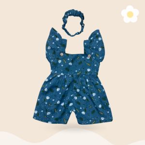 3-18 BULAN OVERALL BAYI PEREMPUAN BORA BAJU KODOK BAYI JUMPSUIT BAYI BY MIAGI (SNI)