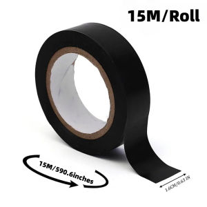 15M high-quality black heat-resistant insulation PVC electrical tape industrial grade cable and wire protection tape