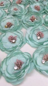 1pcs 6cm Fabric Flower Patches for Sew Glue Craft DIY Decora Accessories Applique