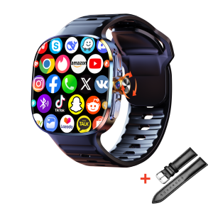 32+1024GB 5G LTE Smartwatch 2.4inch Larger Amoled Screen Smart Watch With 190° Rotating Camera 12 Panel Menu 2100Mah Battery