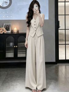 NUANPING | Bộ Đồ Nữ Elegance Phong Cách Hồng Kông Mùa Hè