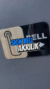 [ MAC ] PAPAN BELL AKRILIK / SIGN BOARD BELL AKRILIK / PAPAN PETUNJUK BELL AKRILIK / PAPAN PETUNJUK SIGN BELL AKRILIK