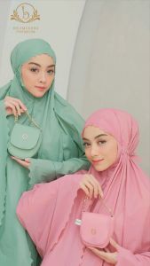 BELIMUKENA PREMIUM - Mukena Mini Parasut Premium Korea 2in1 Daily Lasercut Travel Yuri