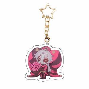 Bandai | for The Freak Circus Pierrot Harlequin Jester Game Peripheral Acrylic Keychain Festival Gift Cute Ornament Decoration Pendant