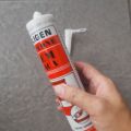 Lem Kaca Lem Silicone Silikon Sealant Aquarium SOLIGEN Warna Putih Hitam Clear Bening Paket Gun Tembakan Lem Sealant. 