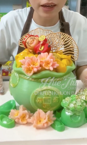 Khuôn silicone Hũ Vàng A282 làm bánh rau câu 3D 4D nhấn xôi fondant socola nến hanmade