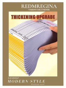 5pcs/Set Triple receipt Carbonized Receipt Resibo Wholesale With Carbon Paper Duplicate Receipt Sold HEIM
