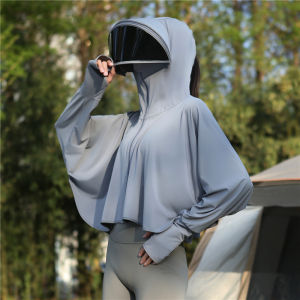 Áo Chống Nắng Tay Dài Bằng Lụa Băng Mỏng Thoáng Khí Cho Nữ Mùa Hè 2024 Áo Khoác Ngoài Chống Tia UV Chống Nắng Mỏng Kiểu Dáng Cardigan