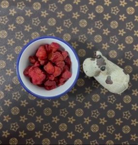 สตอเบอรี่อบแห้ง ไม่มีน้ำตาล 800 กรัม (dehydrated strawberry乾草莓) #ผลไม้อบแห้ง