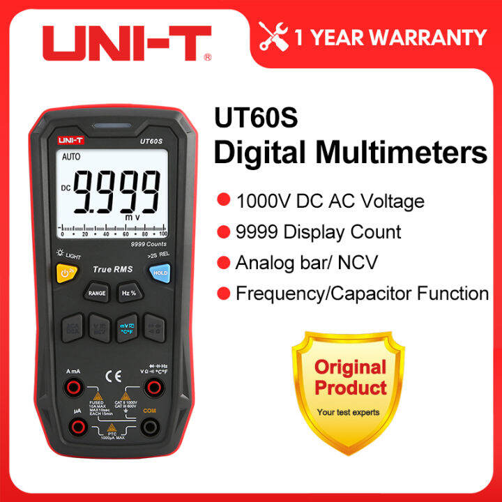 UNI-T Digital Smart Multimeter UT60S UT60BT 1000V AC DC Voltage Meter ...