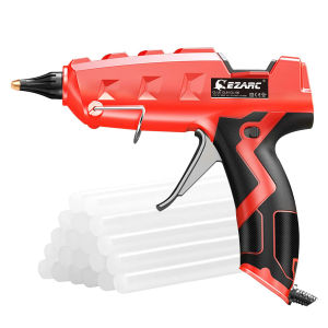 EZARC Hot Melt Glue Gun 100W with 20Pcs Glue Sticks (150 x 11mm) for DIY Arts & Crafts Projects Sealing Quick Repairs Home