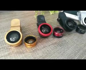 3 In 1 Phone Fish Eye Lens Wide Angle Macro Lightweight Camera Lens With Clip Universal Cell Phone Lens For iPhone Xiaomi Huawei