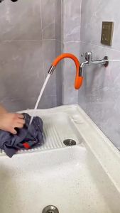 Faucet Extension Hose Bathroom 360° Rotation Bending Faucet Extender Wash Basin Water Saving Tap Filter Extension Tube