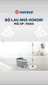 Chổi lau nhà 360 độ kèm thùng tự vắt có lồng inox 304 chống gỉ sáng bóng_ hàng chính hãng HOKORI Việt Nhật. 