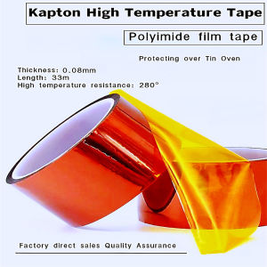 0.08mm thick high temperature tape polyimide film high temperature tape PI film tape circuit board high voltage insulation sticker lithium battery special tape kapton tape mobile phone maintenance