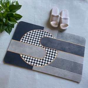 VIKAMA Diatomite Mat Super Absorbent Bathroom Mat Non-slip Bath Rug Shower Room Entrance Doormat Toilet Foot Mat Bathroom Carpet