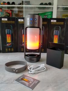 ALPHA Portable Wireless Speaker Flame LED Plus Wireless Charger